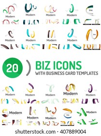 Large vector set of business line logos Large vector set of business line logos