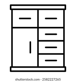 Large wardrobe for storing clothes and accessories