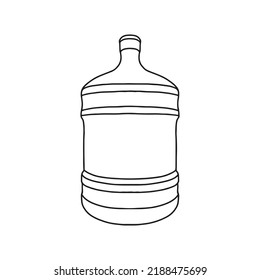 Large Water Container For Cooler. Empty Tag Template For Your Design.