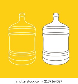 Large Water Container For Cooler. Empty Tag Template For Your Design.