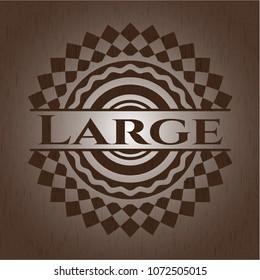  Large wooden emblem. Retro