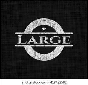 Grande escrito con textura de pizarra
