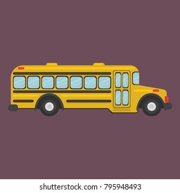 Large yellow school bus