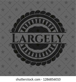 Largely dark emblem. Retro