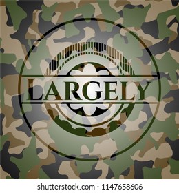 Largely on camo texture