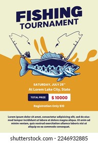 largemouth bass fish poster tournament