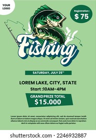 largemouth bass fish poster tournament