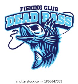 largemouth bass fish skull mascot