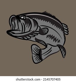 Largemouth Bass Fish Victorsilhouette Png 