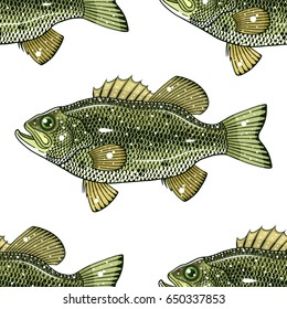 largemouth bass pattern