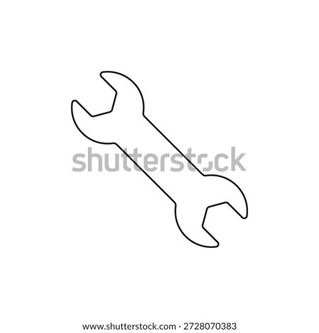 A larger sized, angled wrench or spanner tool icon.