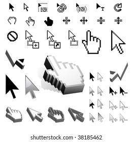 Largest Set of Vector Cursor Icons