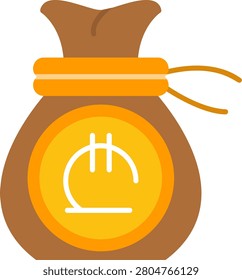 Lari Flat Style Icon Design