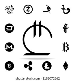 lari icon. Crepto currency icons universal set for web and mobile on white background