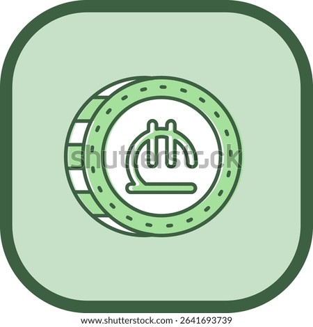 Lari Line vector Icon Design