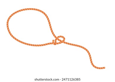 Lariat rope icon. Clipart image isolated on white background