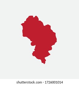 Larissa, the city of Greece. Map vector illustration.