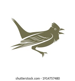 Lark bird logo design vector. Icon Symbol. Template Illustration. Creative design