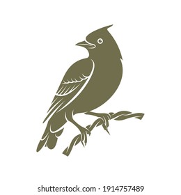 Lark Bird Logo Design Vector. Icon Symbol. Template Illustration. Creative Design