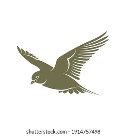 Lark Bird Logo Design Vector Icon Stock Vector (Royalty Free ...