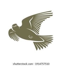 Lark bird logo design vector. Icon Symbol. Template Illustration. Creative design