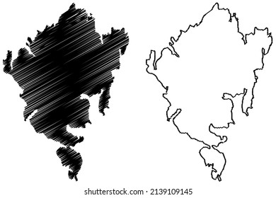 Larsmo-Insel (Republik Finnland), Vektorgrafik, Skizze Luoto-Karte