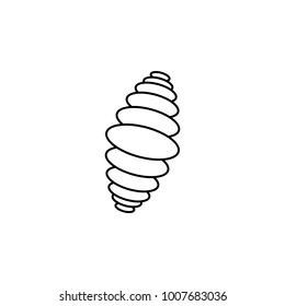 larva icon. Insect world elements icon. Premium quality graphic design icon. Simple line icon for websites, web design, mobile app, info graphics on white background