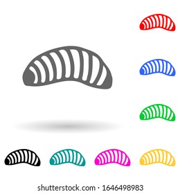 larva multi color style icon. Simple glyph, flat vector of insect icons for ui and ux, website or mobile application