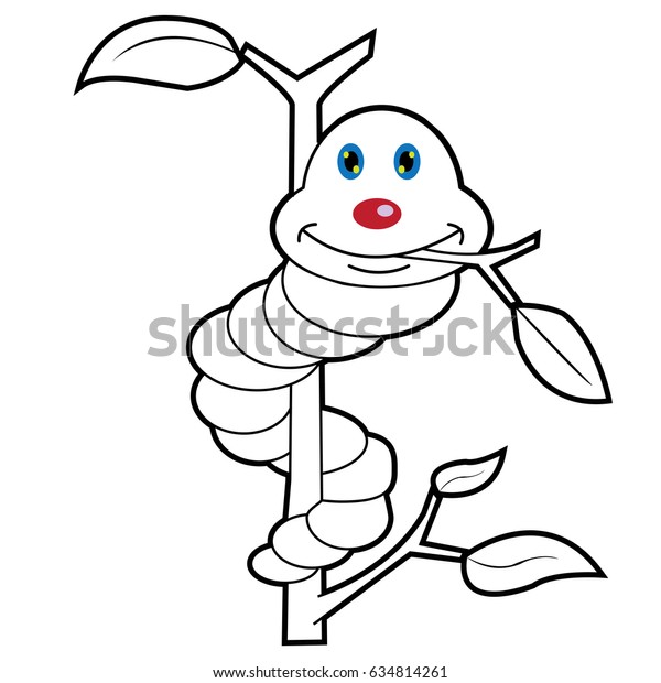 Download Larva Cartoon Coloring Pages Coloring And Drawing