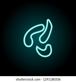 larvae icon. Elements of Science in neon style icons. Simple icon for websites, web design, mobile app, info graphics