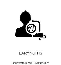 Laryngitis icon. Laryngitis symbol design from Diseases collection. Simple element vector illustration on white background.