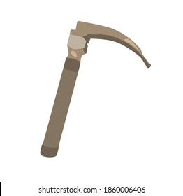 laryngoscope vector stock illustration. or laryngoscopy for intubation procedure, Direct laryngoscopy.  medical device endoscope, for examination of the larynx. Isolated on a white background