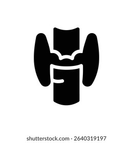 Larynx Voice Box Shape Human Throat Anatomy Medical Illustration