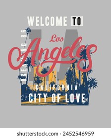 Las angles Summer Long Beach , sunset beach artworks, summer prints, beach prints, placements prints, California vector illustration, for t-shirt print and other uses.