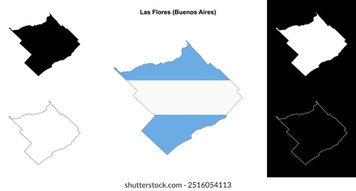 Mapa de Las Flores (Buenos Aires)