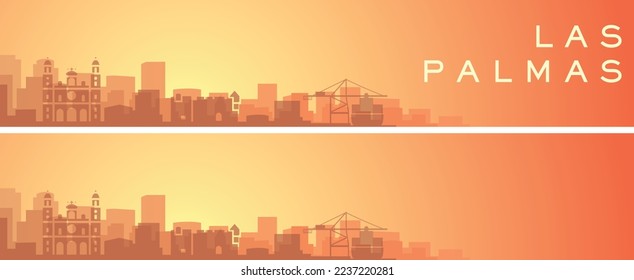 Las Palmas Beautiful Skyline Scenery Banner