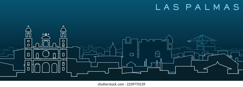 Las Palmas Multiple Lines Skyline and Landmarks
