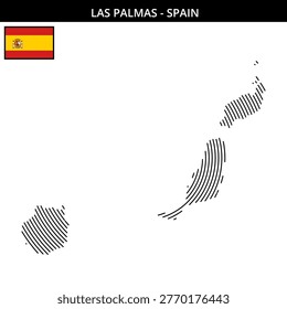 Las Palmas  its unique map design and flag