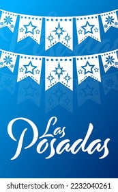 Las Posadas. Translation from Spanish - The Inns. Vector illustration. Holiday poster