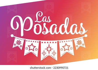 Las Posadas. Vector illustration. Holiday poster