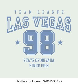 Las Vegas 98, Graphic design print t-shirts fashion, illustration, vector, posters, cards, stickers, mug