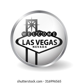 Las Vegas button vector