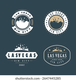 Las Vegas City Logos Design