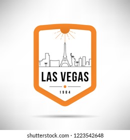 Las Vegas City Modern Skyline Vector Template