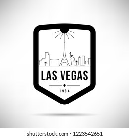 Las Vegas City Modern Skyline Vector Template