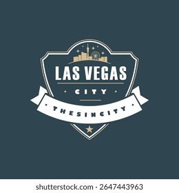 Las Vegas City Retro Emblem