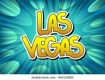 Las Vegas - Comic book style word