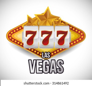 Las Vegas concept with casino icons design, vector illustration 10 eps graphic.