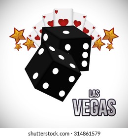 Las Vegas concept with casino icons design, vector illustration 10 eps graphic.