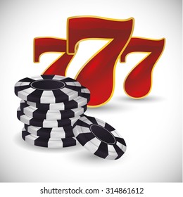 Las Vegas concept with casino icons design, vector illustration 10 eps graphic.